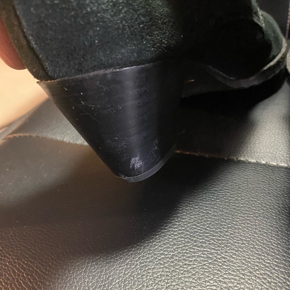 G.H Bass Cuffed Heeled Ankle Boots/Booties Black Red Buffalo Print Size 7 1/2 - Picture 13 of 16